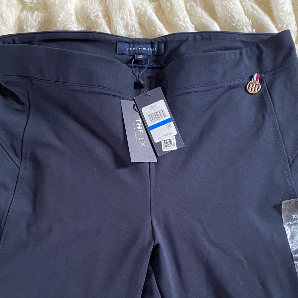 Tommy Hilfiger Navy Blue Stretch Leggings